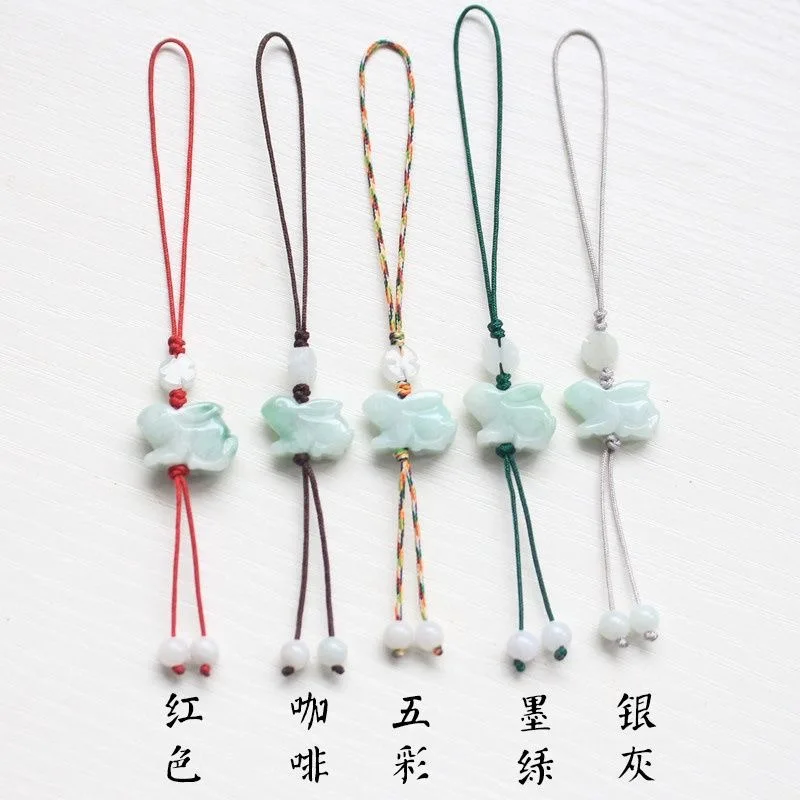 Men Accessories Hand - Customization Natural Emerald Chinese Rabbit DIY