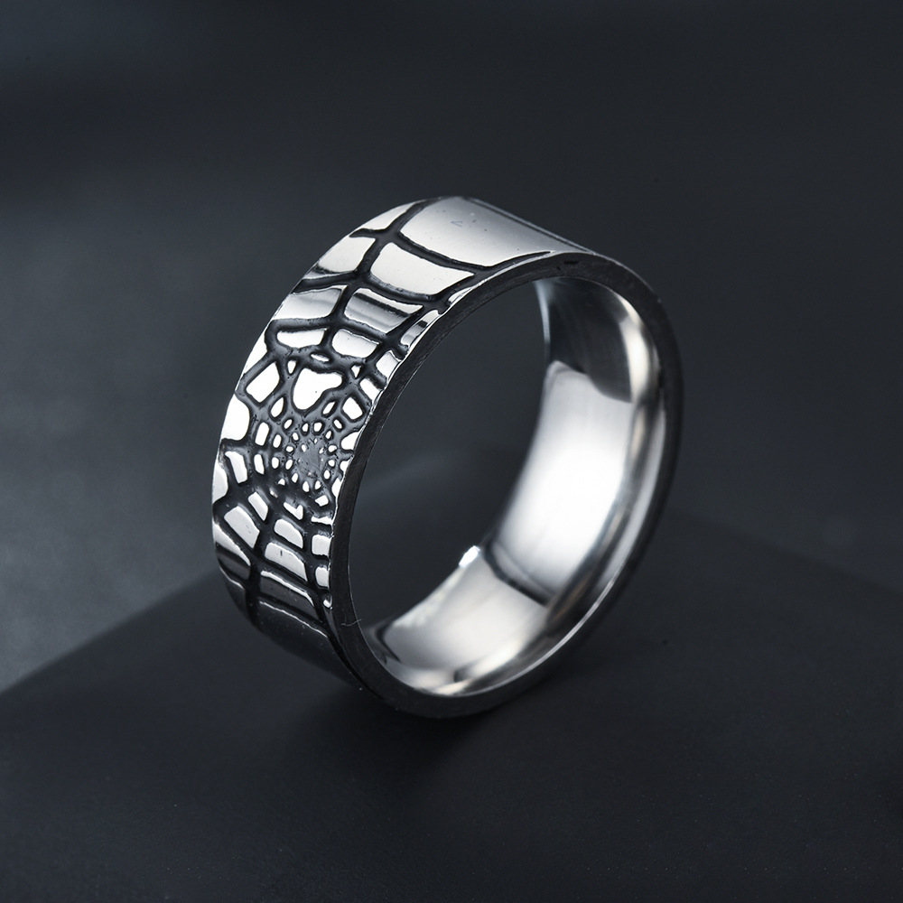 Stainless Steel Simple Spider  - Men Accessories Name review and price