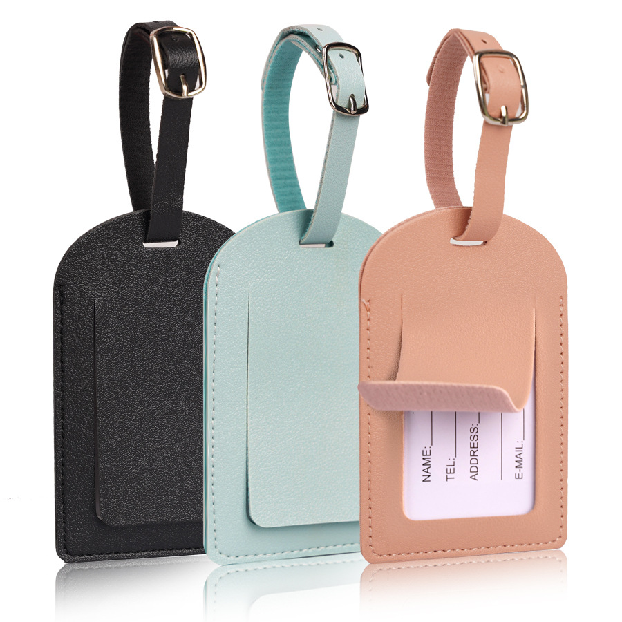 Women Men Luggage Tags PU Leat - Men Accessories Name review and price