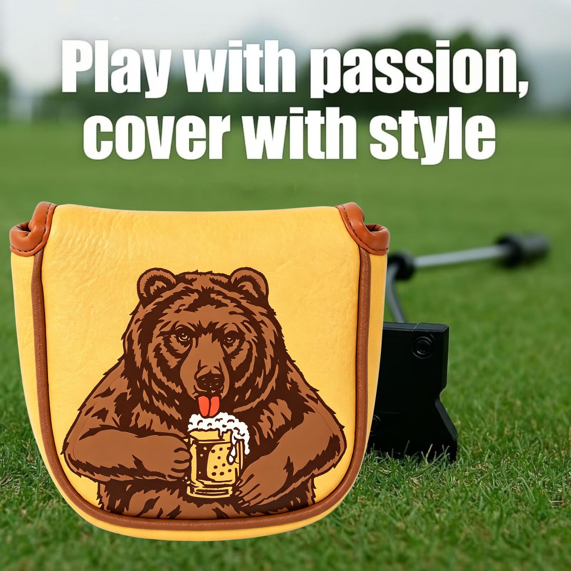 Skull Embroidered Golf Mallet  - Men'S Accessories Designer review and price