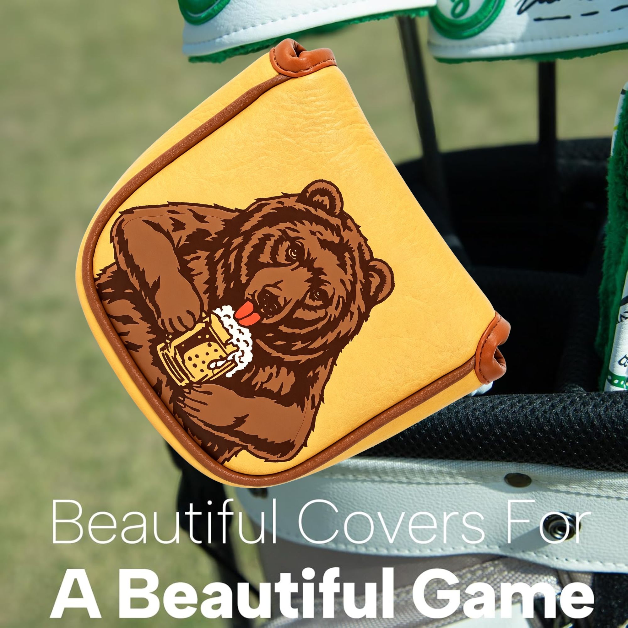 Skull Embroidered Golf Mallet  - Men'S Accessories Designer review and price
