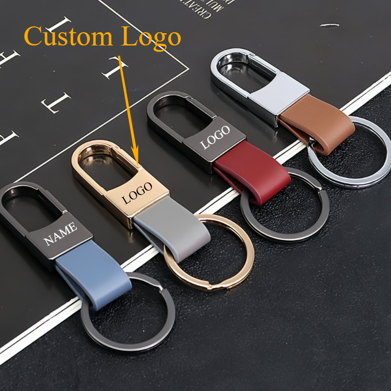 Fashion Leather Keychains Cust - Men Accessories Name review and price