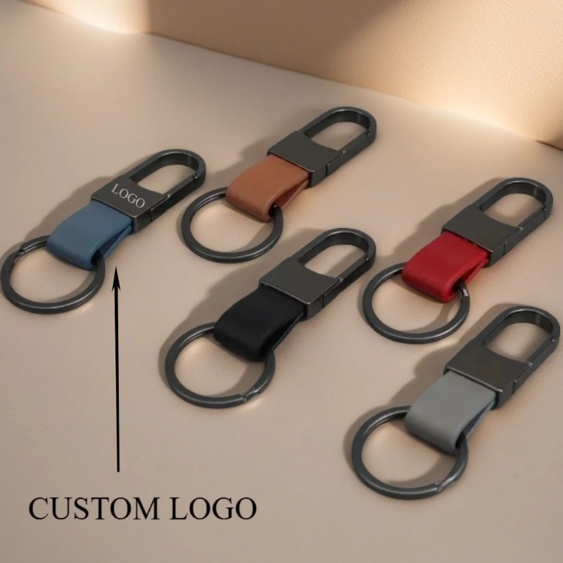 Fashion Leather Keychains Cust - Men Accessories Name review and price