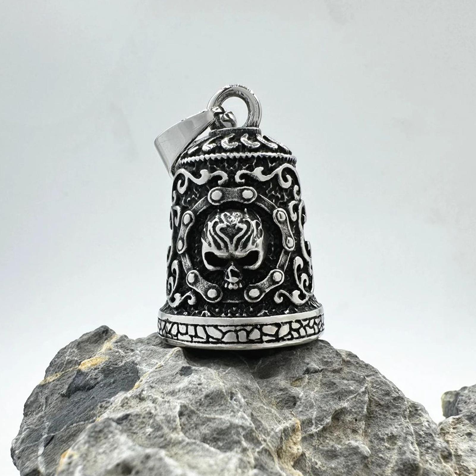 Skull Bell Charm Motorcycle Be - Men Accessories Hand review and price