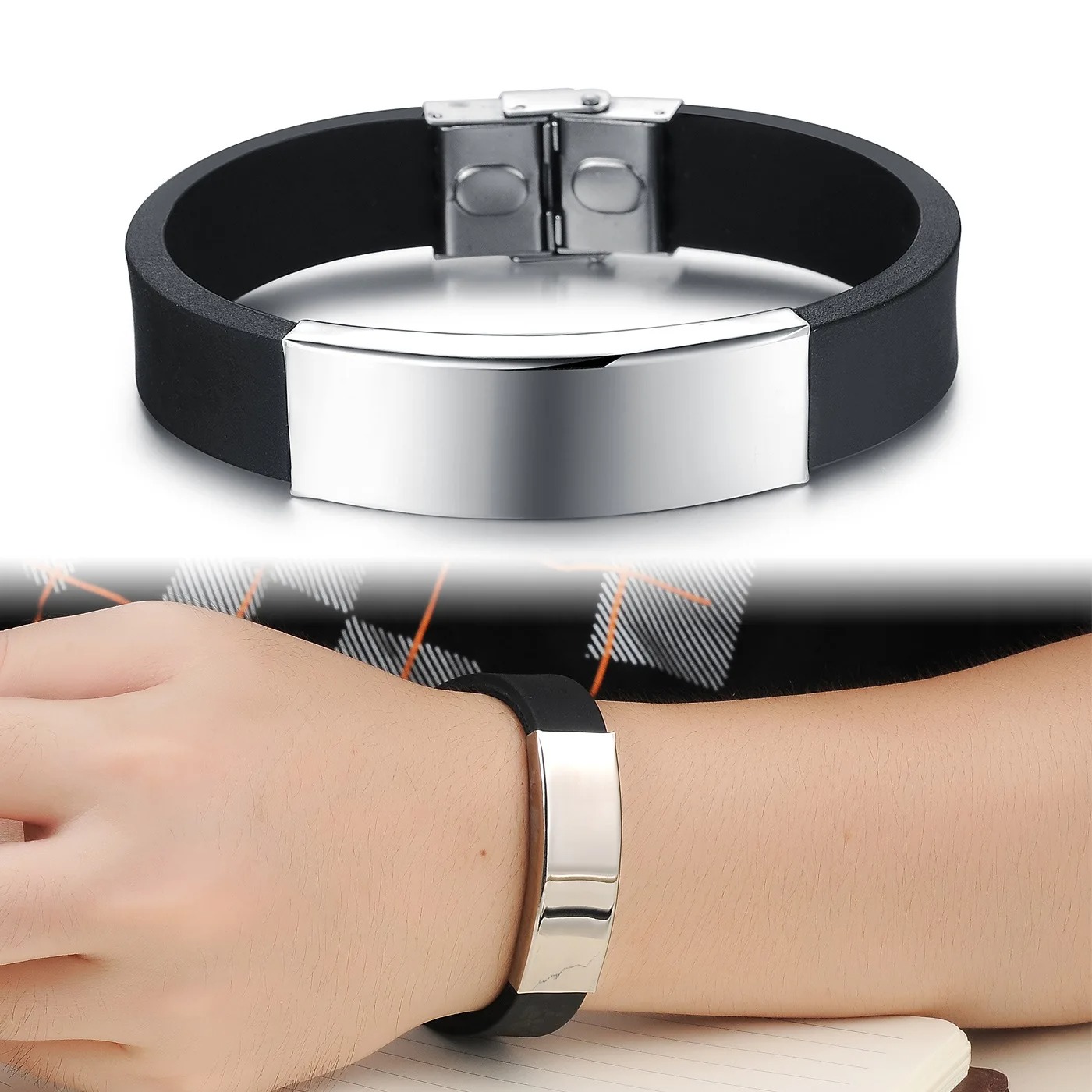 Punk Custom Logo Name Silicone - Men'S Accessories Luxury Brands review and price