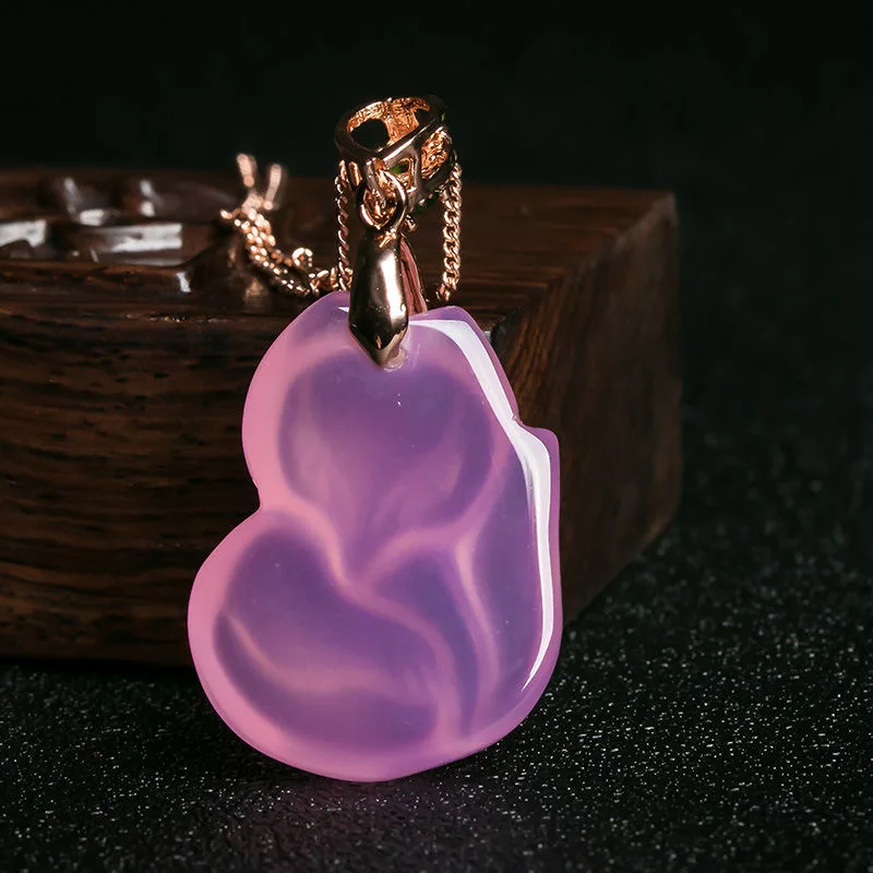 Natural Purple Agate Fox Penda - Men Accessories Hand review and price