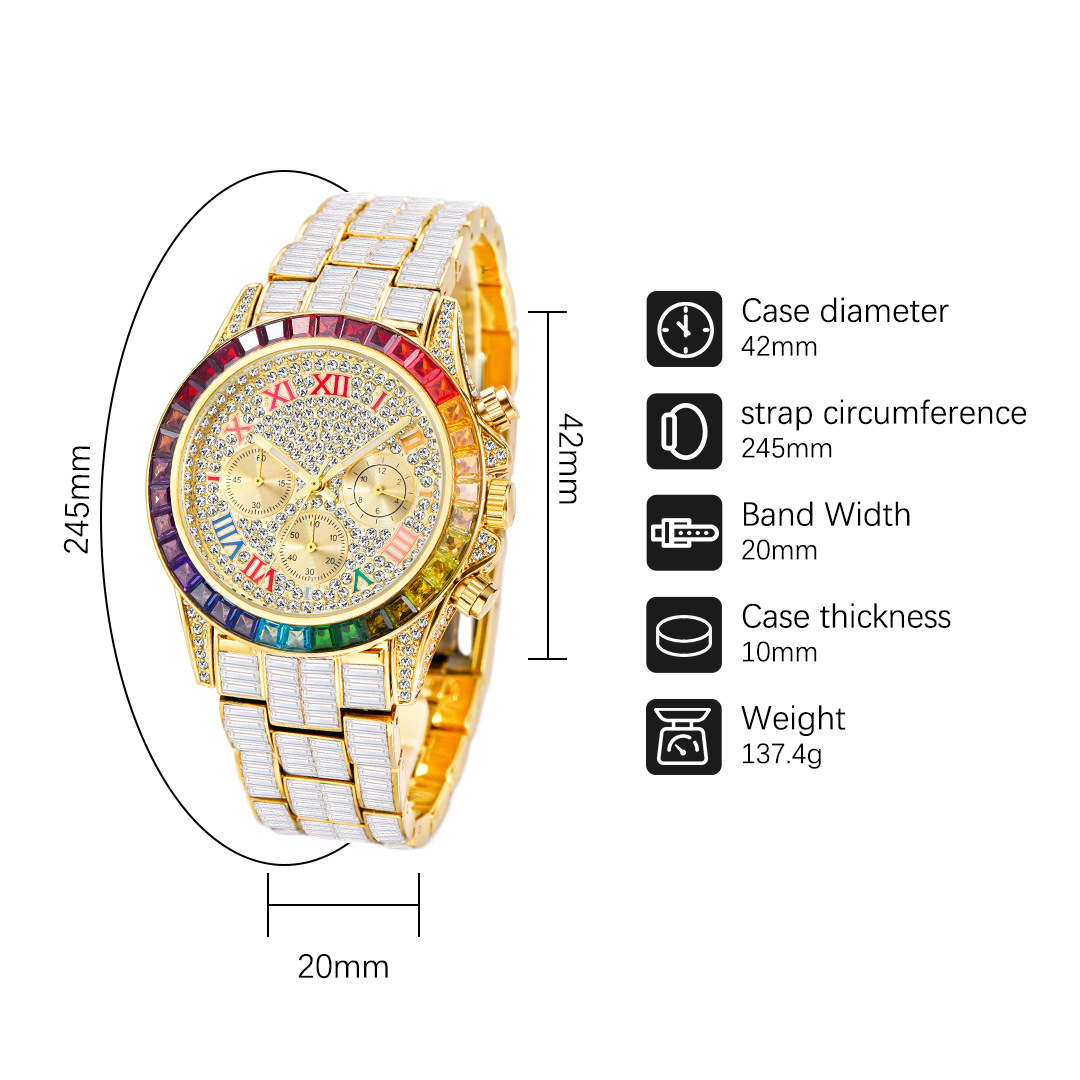 MISSFOX Luxury Iced Watch For  - Men'S Accessories Luxury Brands review and price