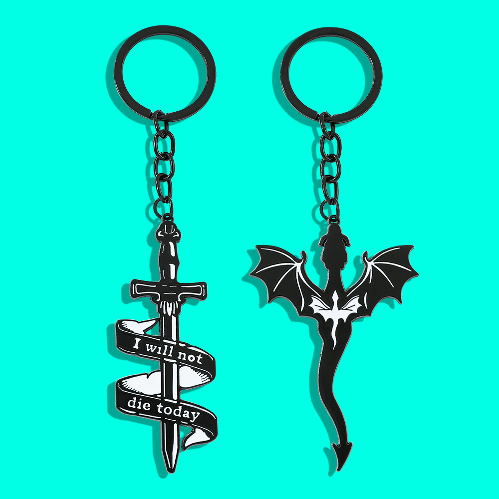 Fourth Wing Black Dragon Keych - Men Accessories Hand review and price