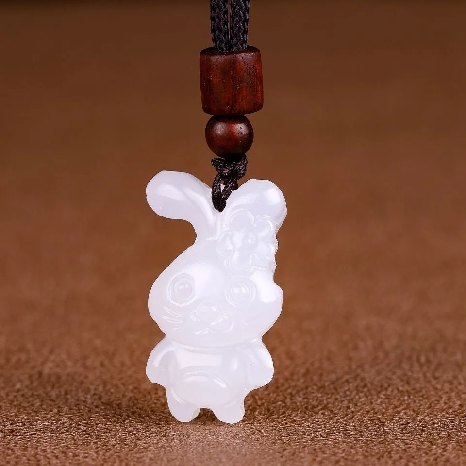 Natural Afghan White Jade Chin - Men Accessories Hand review and price