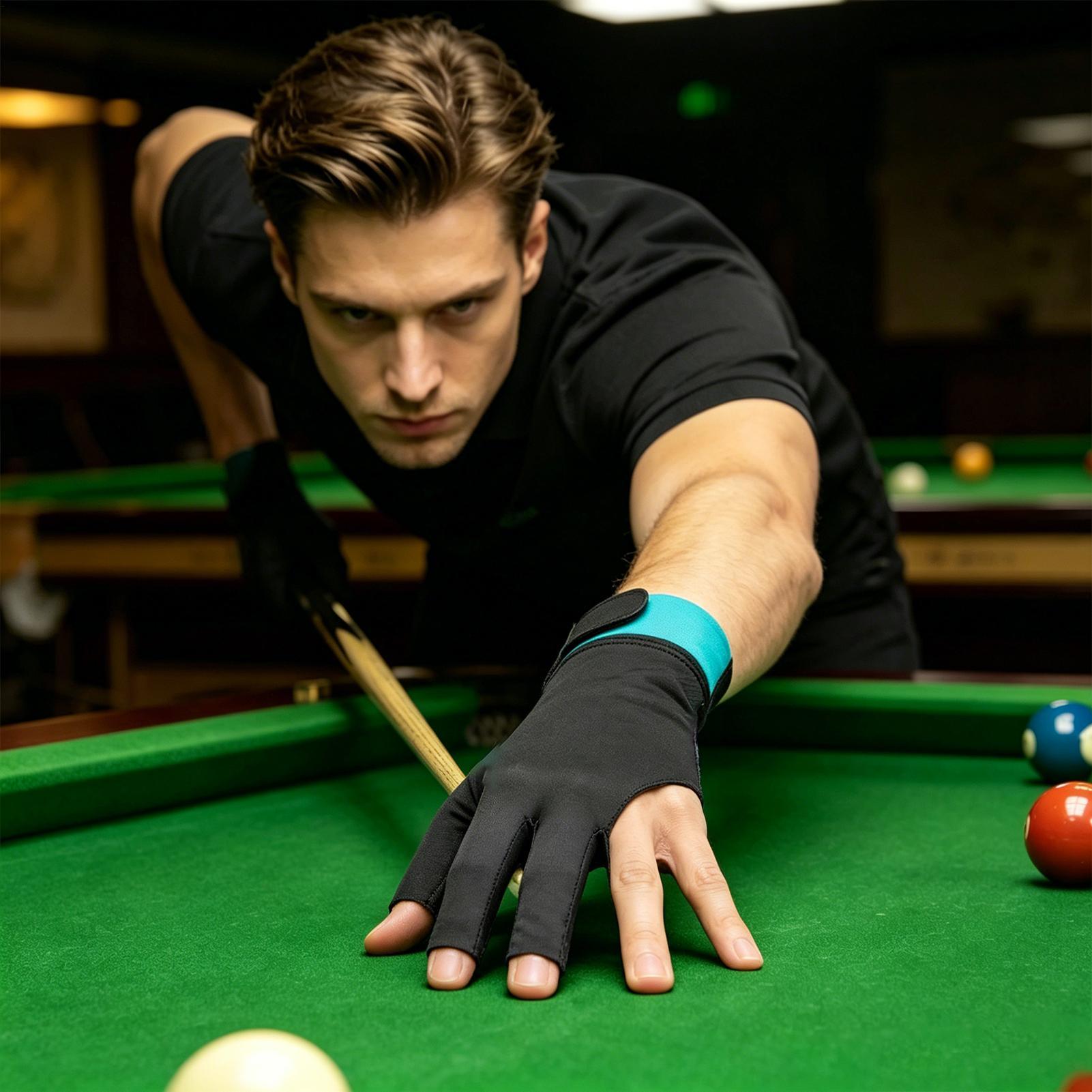 Pool Glove 3-Finger Anti-Slip  - Men Accessories Hand review and price