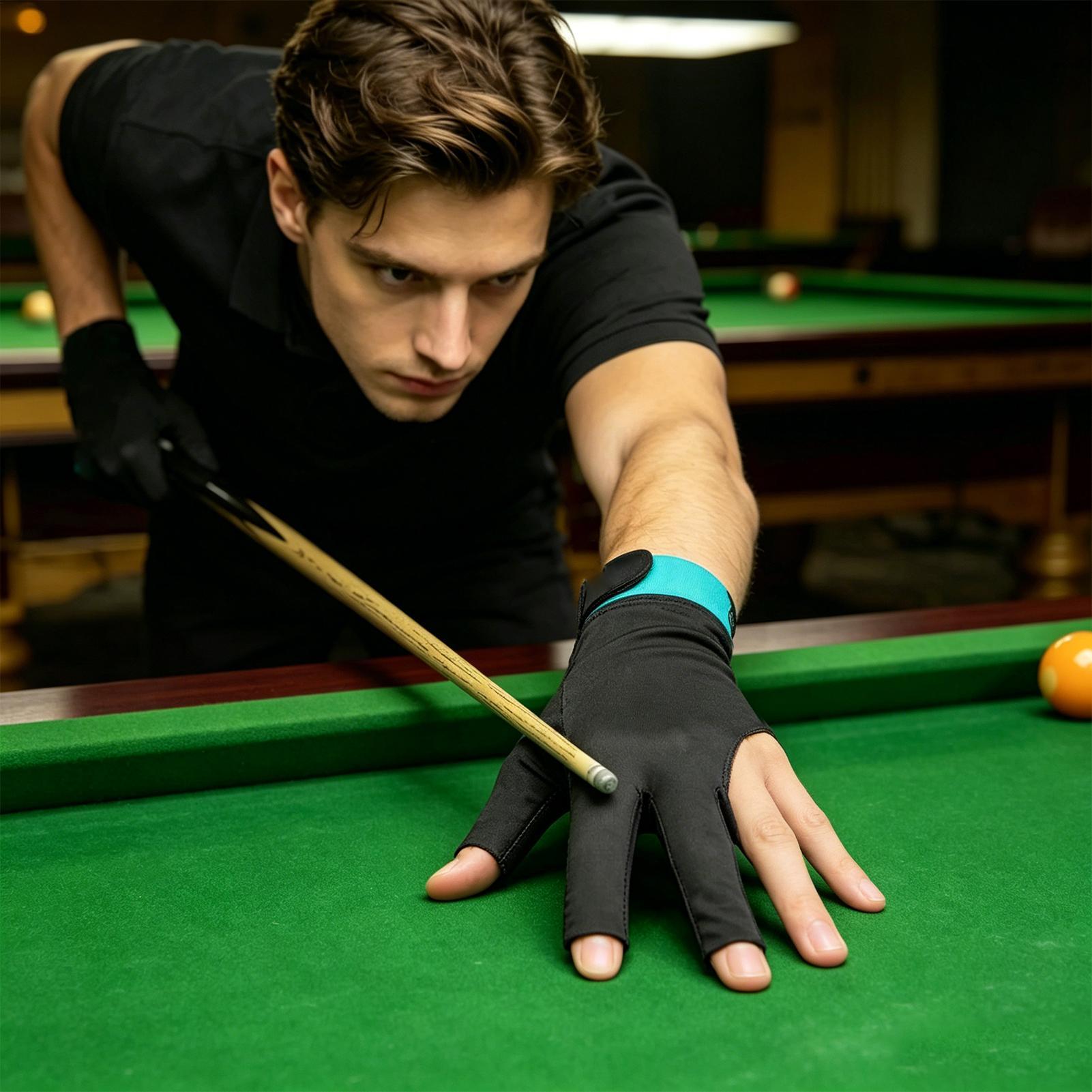 Pool Glove 3-Finger Anti-Slip  - Men Accessories Hand review and price