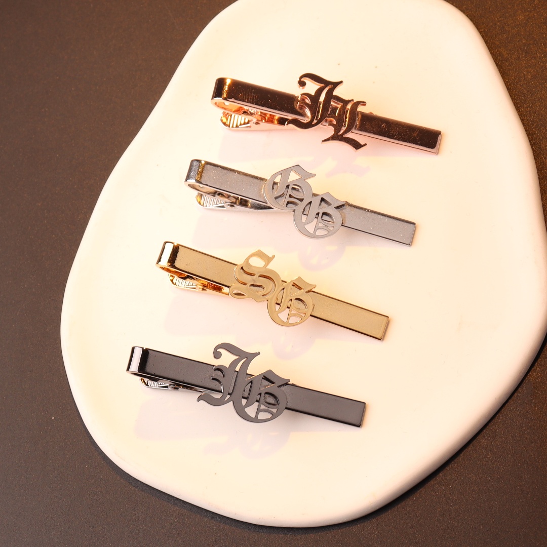 Custom Name Initials Tie Clip  - Men Accessories Name review and price
