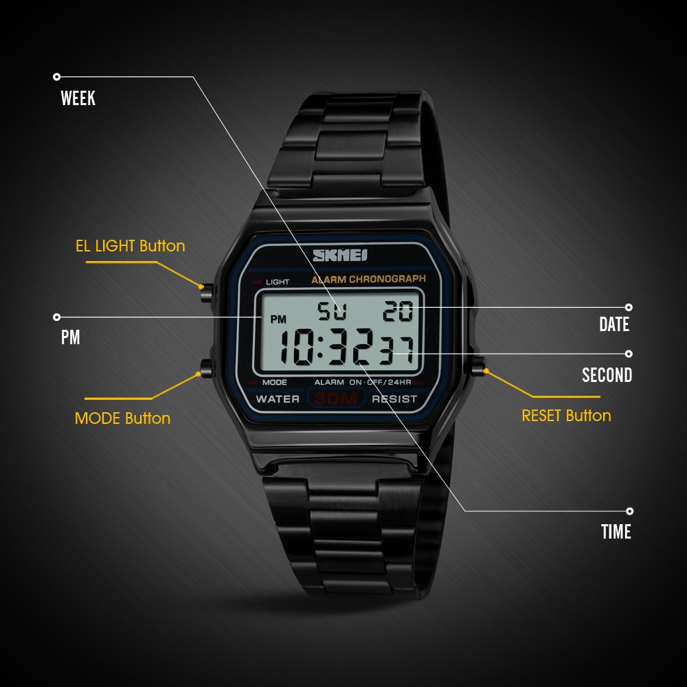Skmei Top Brand Luxury Stainle - Men'S Accessories Luxury Brands review and price