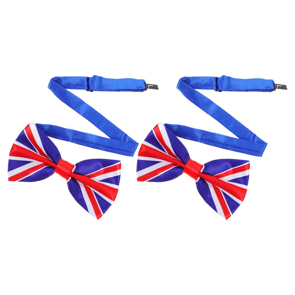 2Pcs Bow Tie Uk Flag Polyester - Men'S Accessories Uk review and price