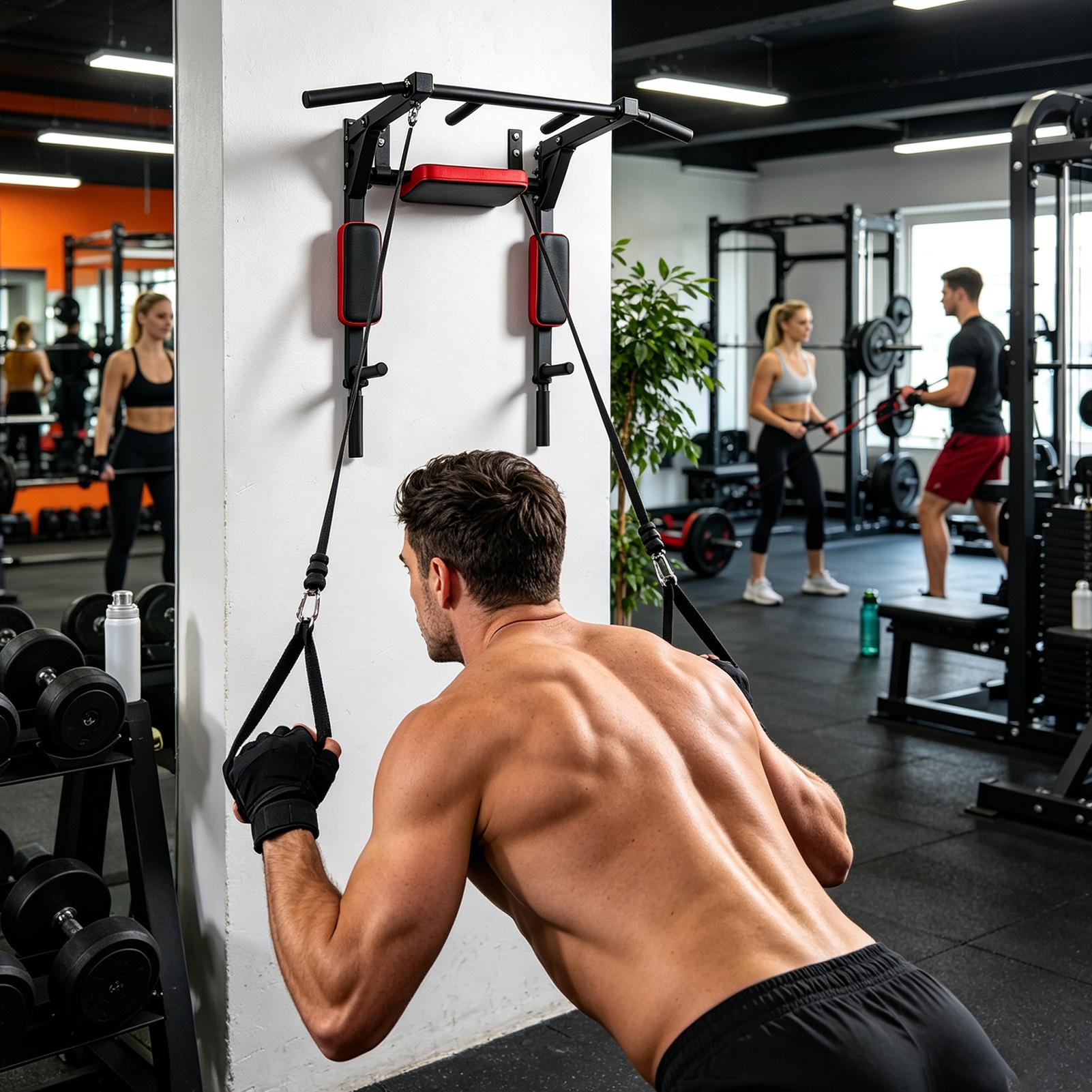 Wall-Mounted Pull-up Bar Fitne - Men Accessories Hand review and price