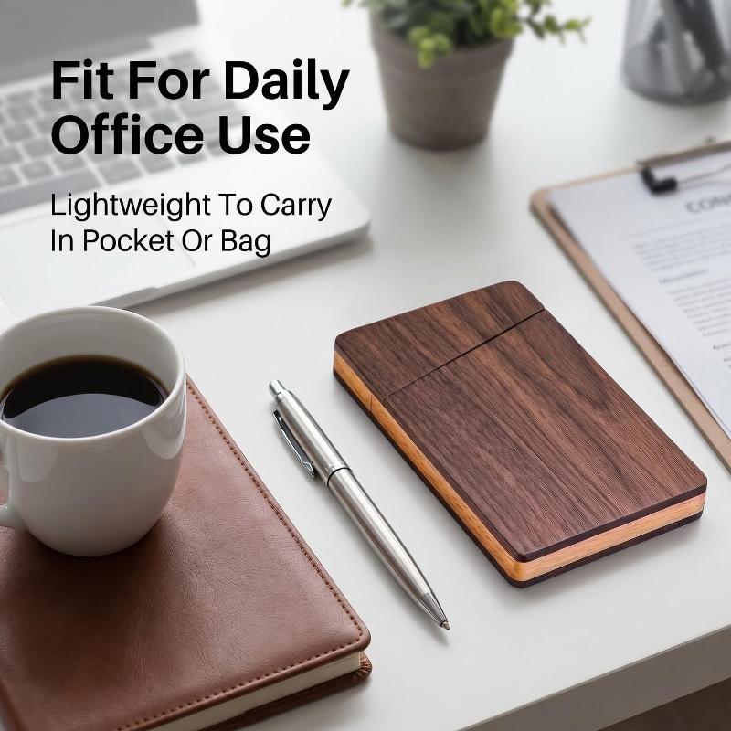 Portable Wood Business Card Ho - Men'S Accessories Case review and price