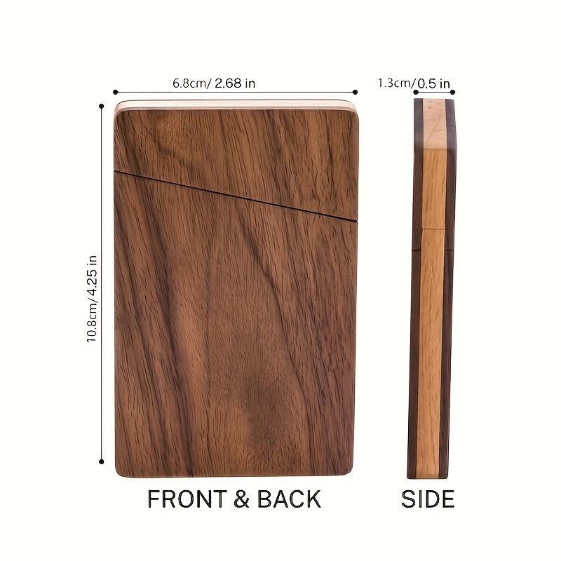 Portable Wood Business Card Ho - Men'S Accessories Case review and price